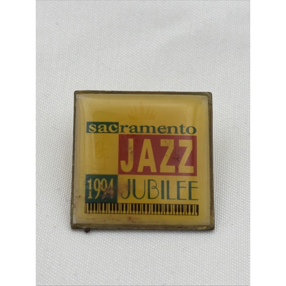 1994 USPS Jazz Jubilee Sacramento California Piano Keys Lapel Hat Pin